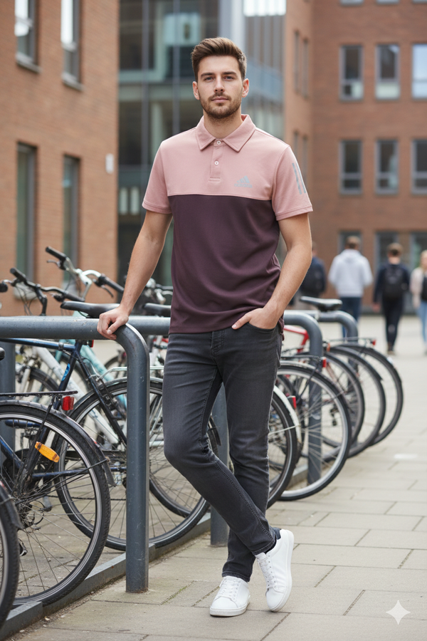 MENS BURGUNDY POLO