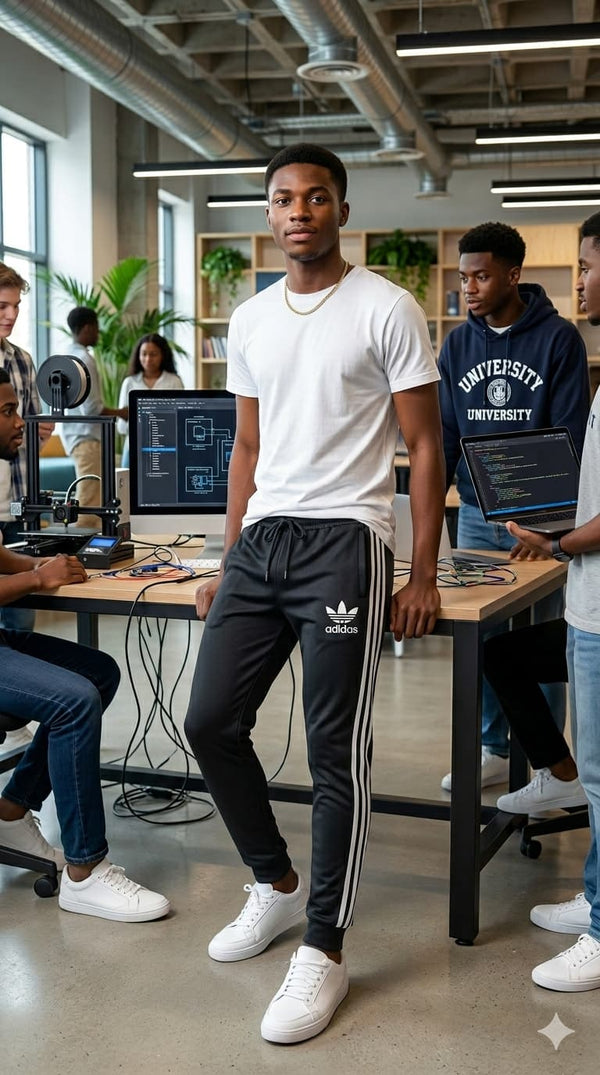 Men's Black Dri-Fit Joggers