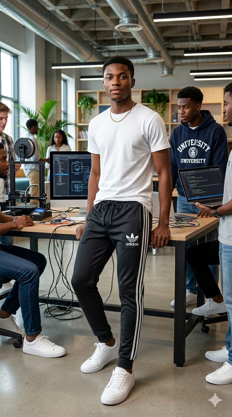 Men's Black Dri-Fit Joggers