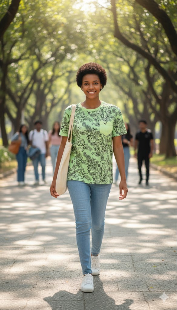 Unisex Lemon Green Round Neck T-shirts