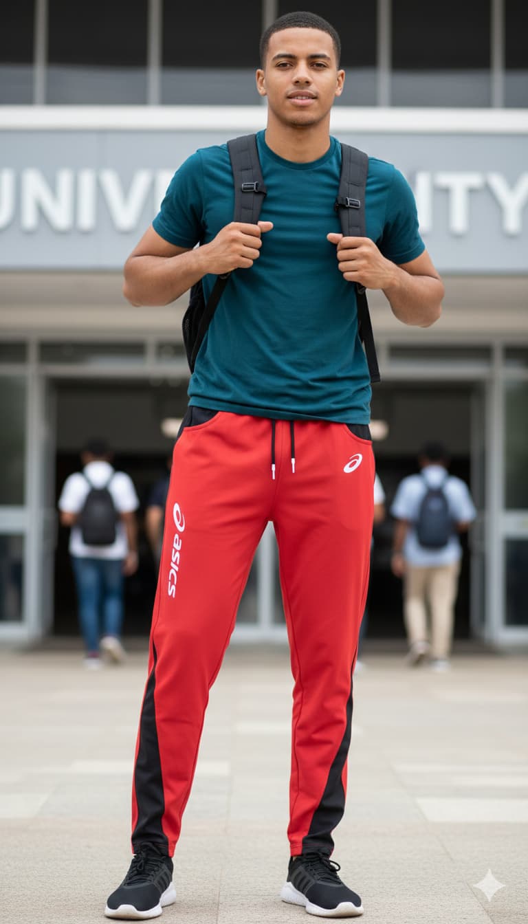 Men's Red Dri-Fit Joggers