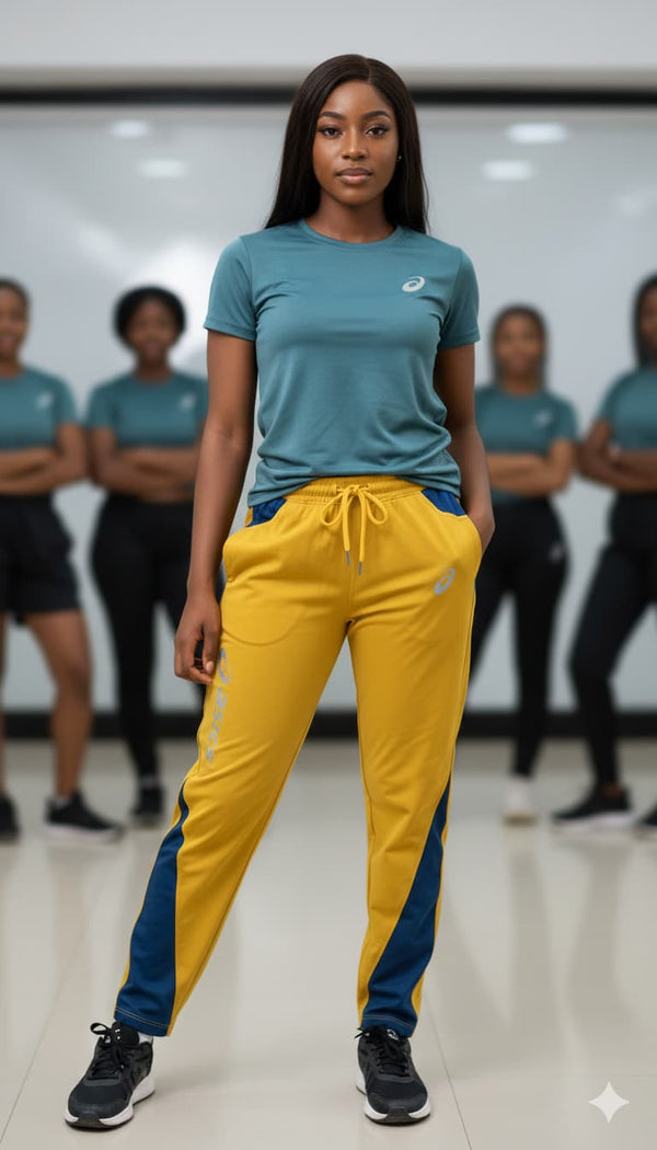 Women's Yellow Dri-Fit Joggers