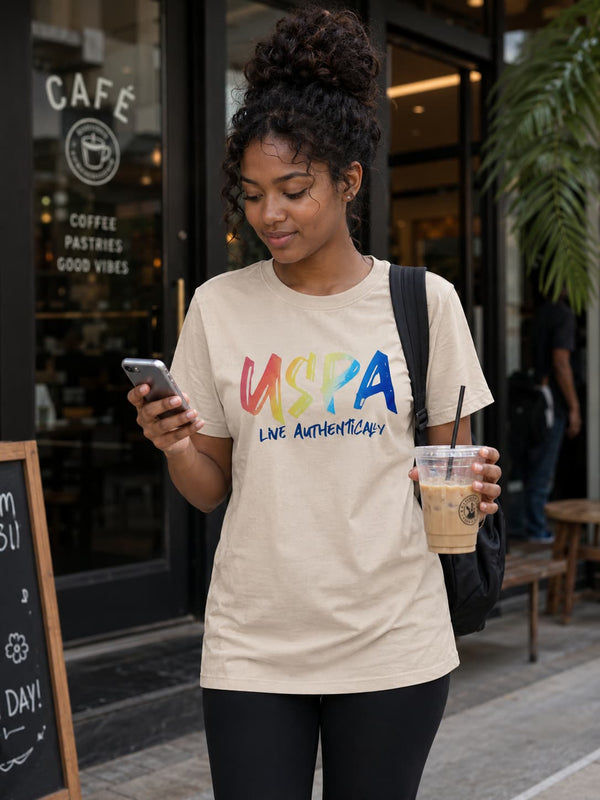 WOMENS BEIGE ROUNDNECK T-SHIRT