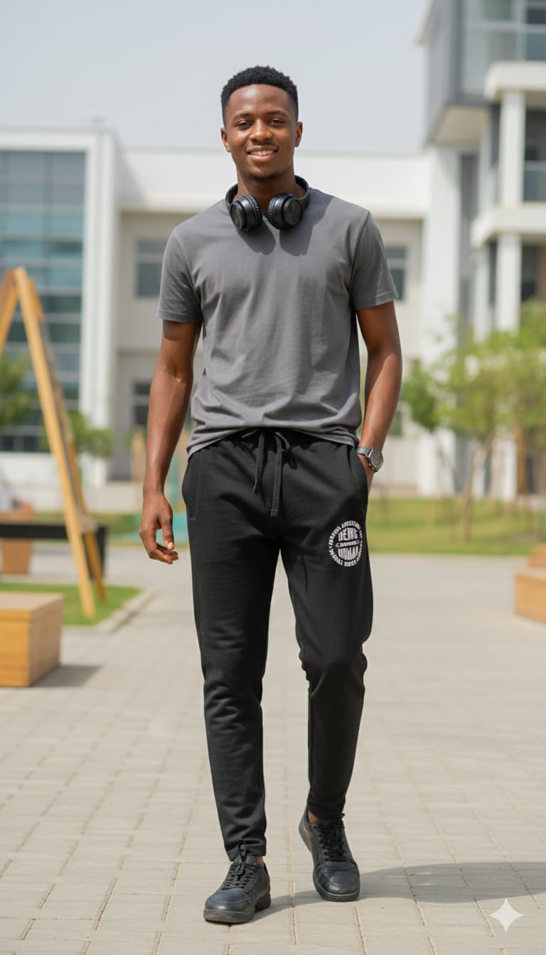 Men's Black Joggers