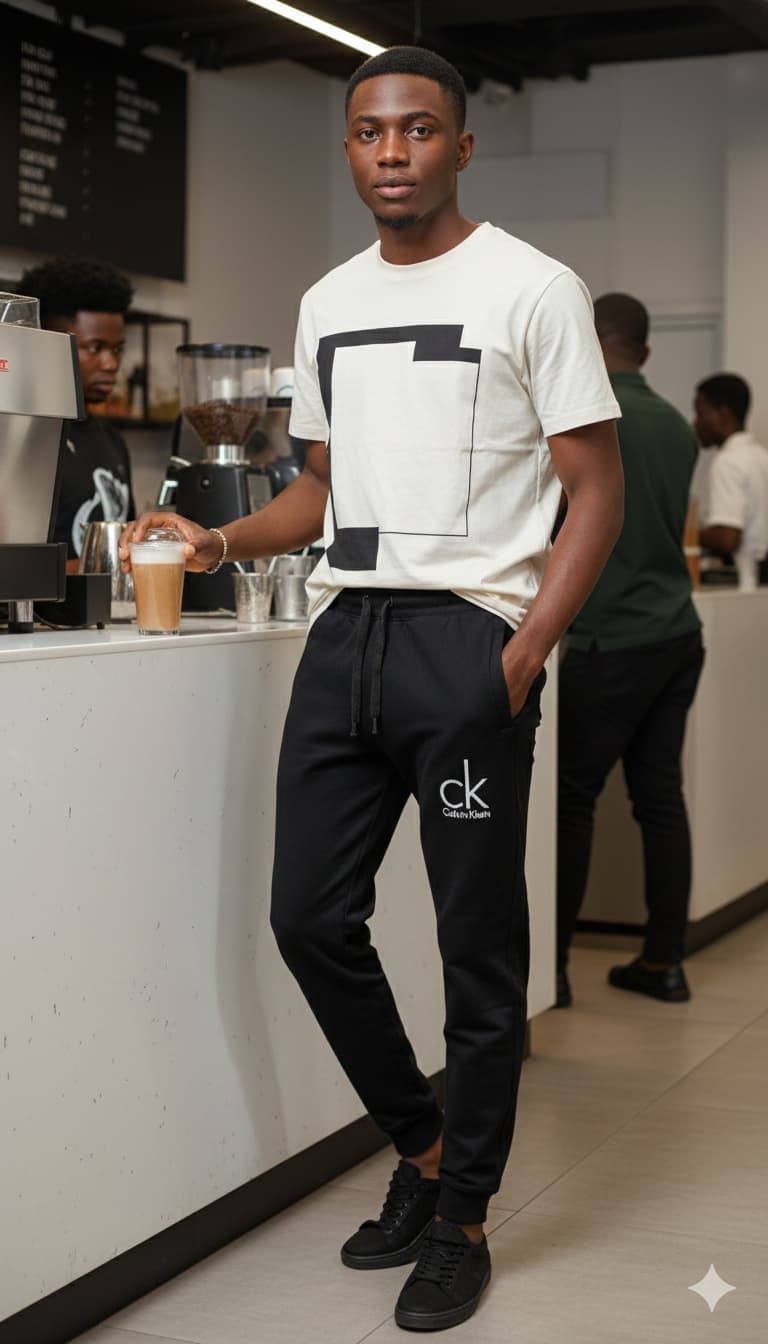Men's Black Joggers