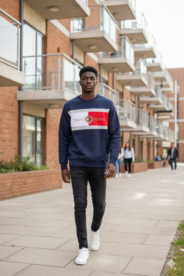 MENS NAVY BLUE SWEATSHIRT