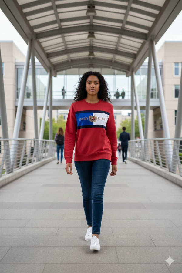 WOMENS RED SWEATSHIRT