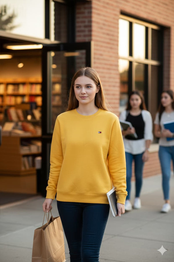 WOMENS YELLOW SWEATSHIRT
