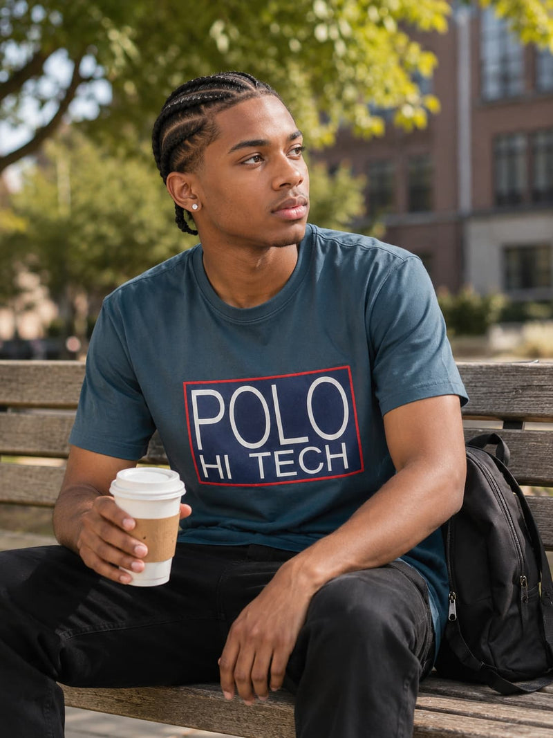 MENS NAVY ROUNDNECK T-SHIRT