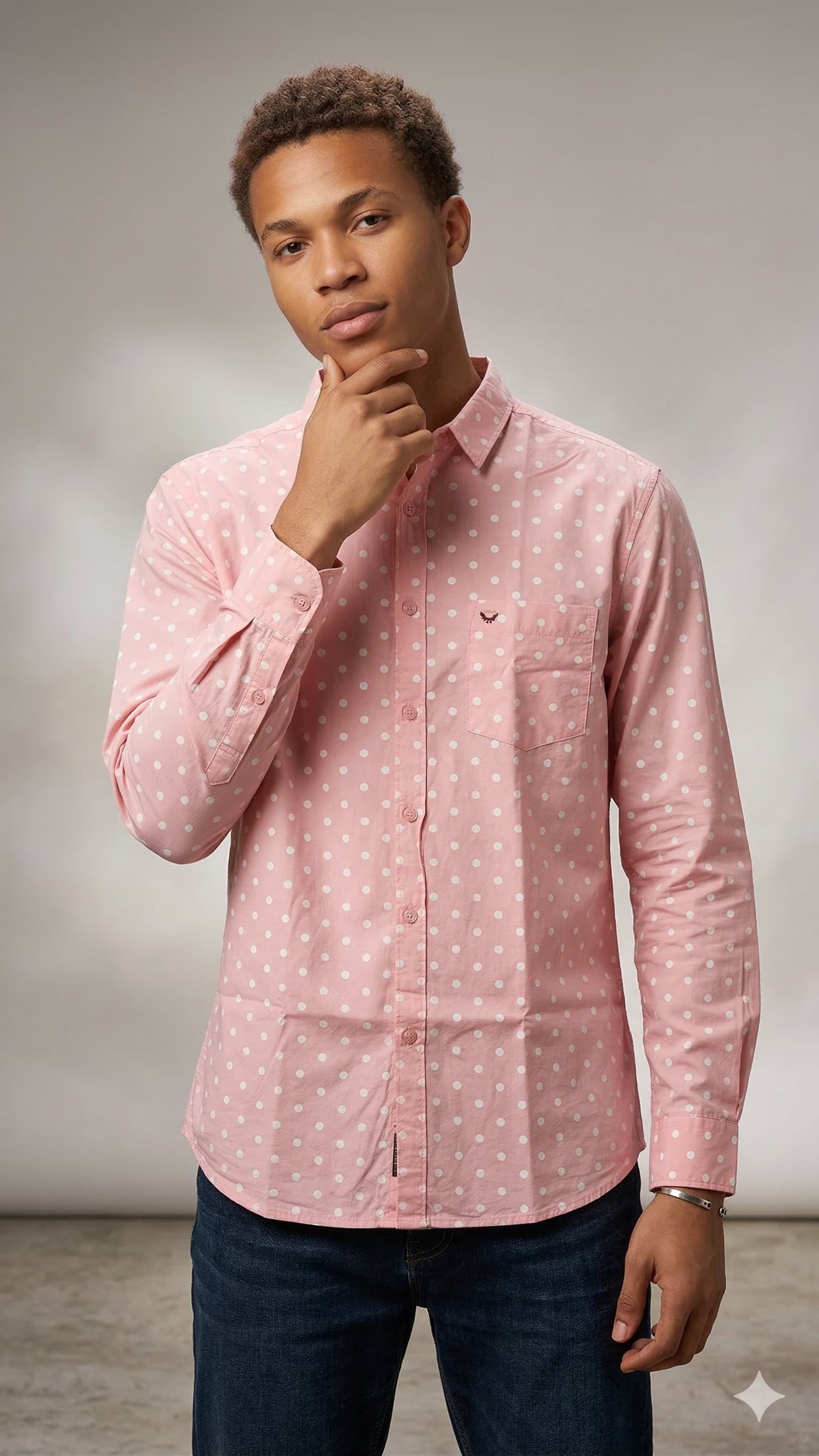Unisex Talon Shirt — men's pink full sleeve casual shirt | GloblNorth