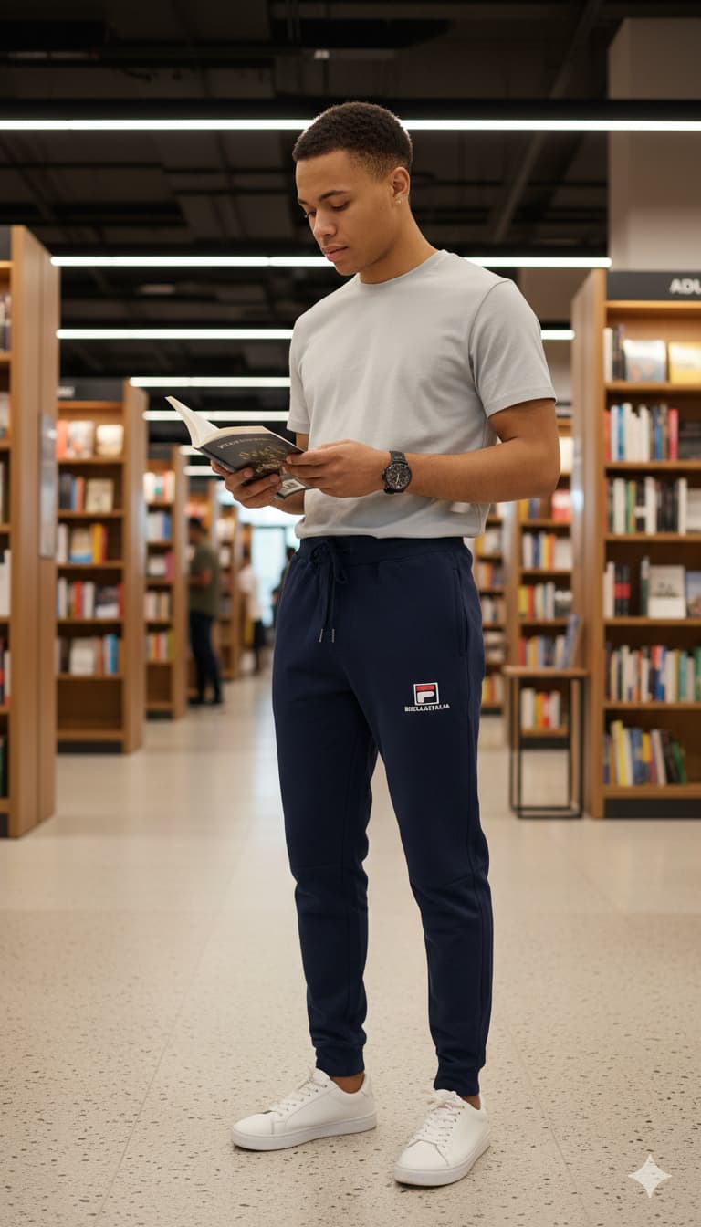 Men's Navy Blue Joggers