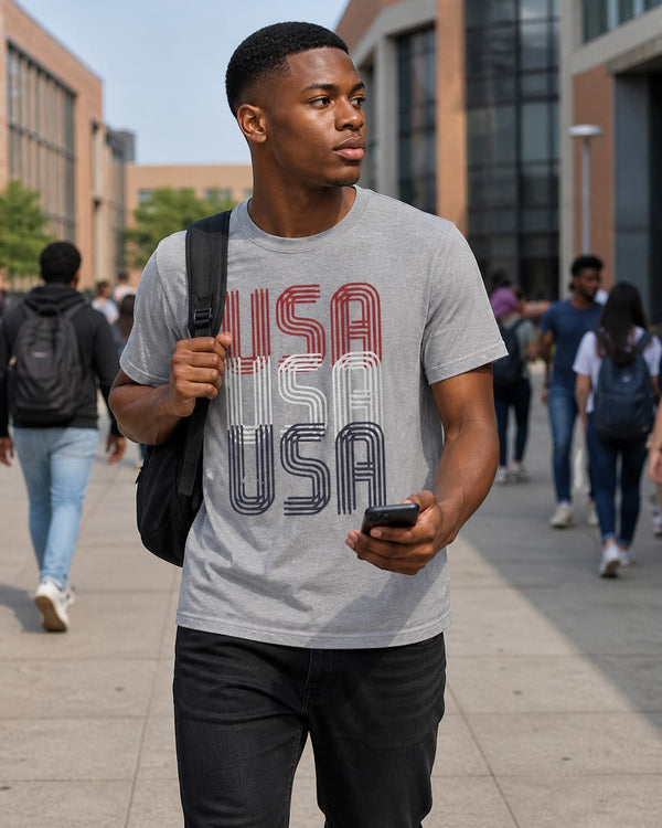 MENS GREY ROUNDNECK T-SHIRT