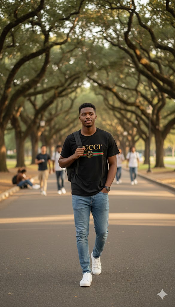 Men's Black Round Neck T-shirts
