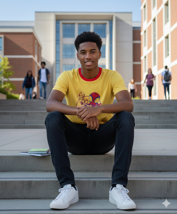 MENS MUSTARD ROUNDNECK T-SHIRT