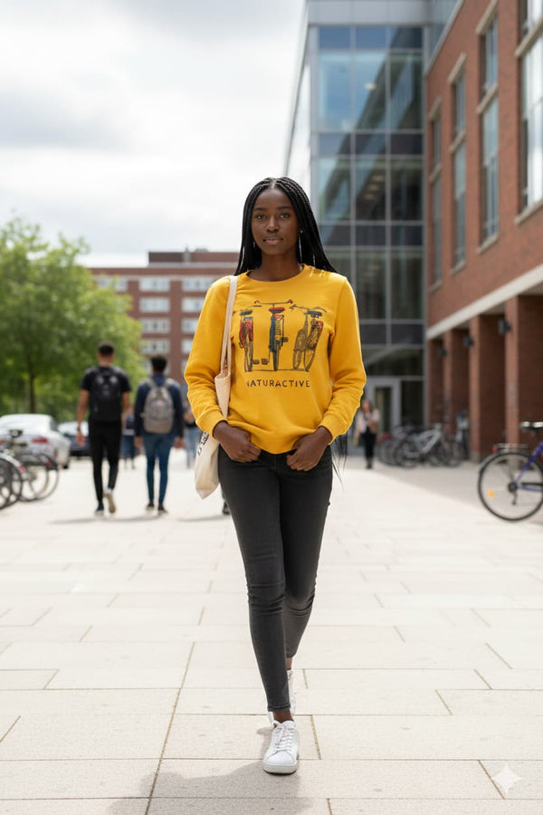 WOMENS YELLOW SWEATSHIRT