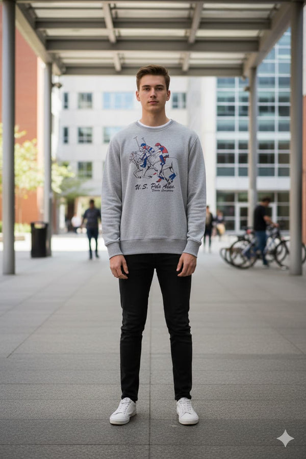 MENS LIGHT GREY SWEATSHIRT