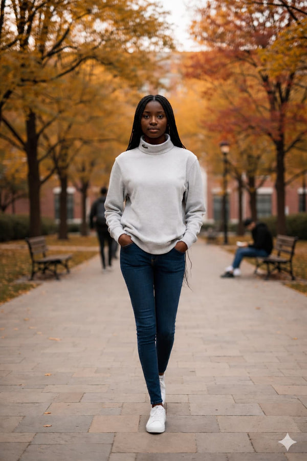 WOMENS LIGHT GREY SWEATSHIRT