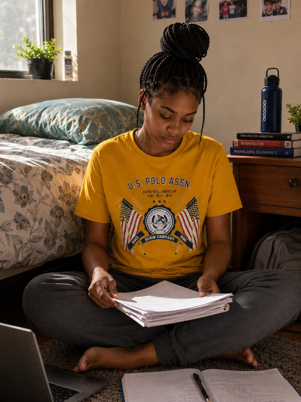 WOMENS MUSTARD ROUNDNECK T-SHIRT