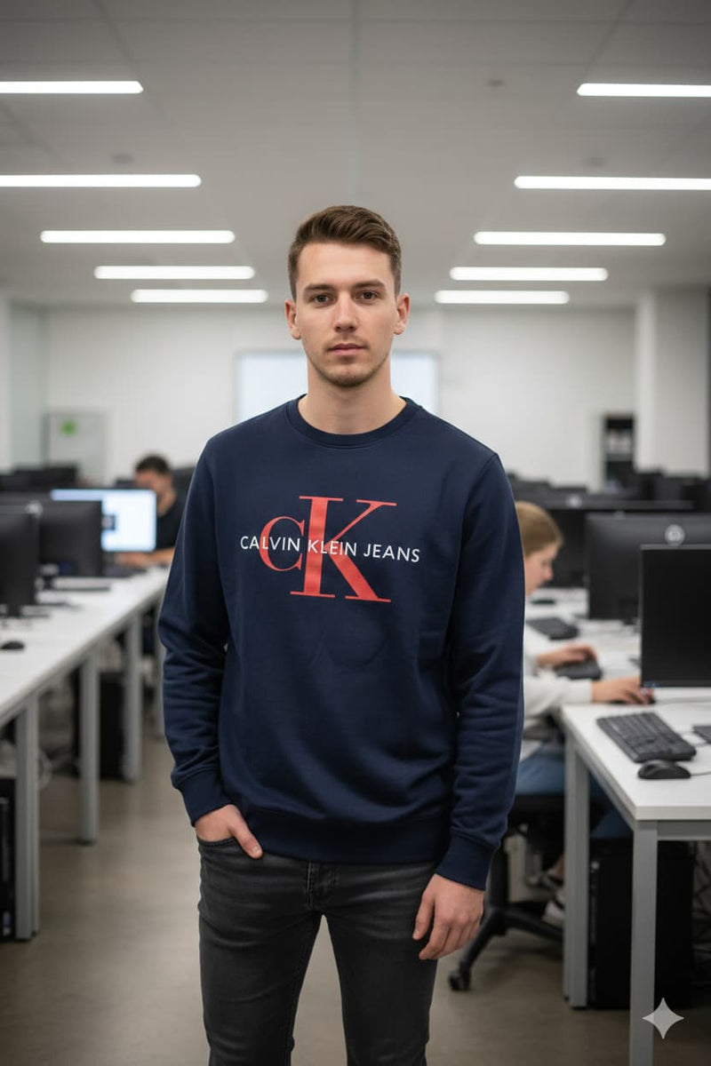 Tide Sweatshirt — men's navy blue sweatshirt | GloblNorth