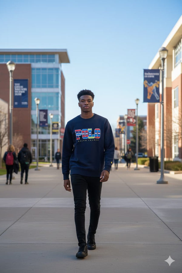 MENS NAVY BLUE SWEATSHIRT