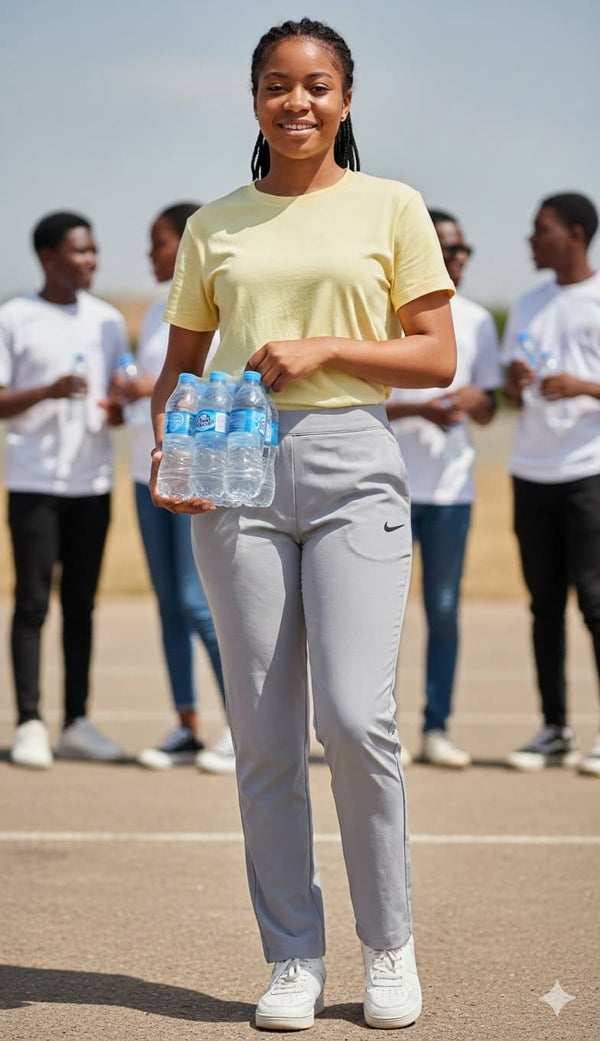 Women's Silver Dri-Fit Joggers