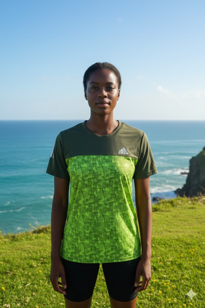 WOMENS OLIVE GREEN ROUNDNECK T-SHIRT