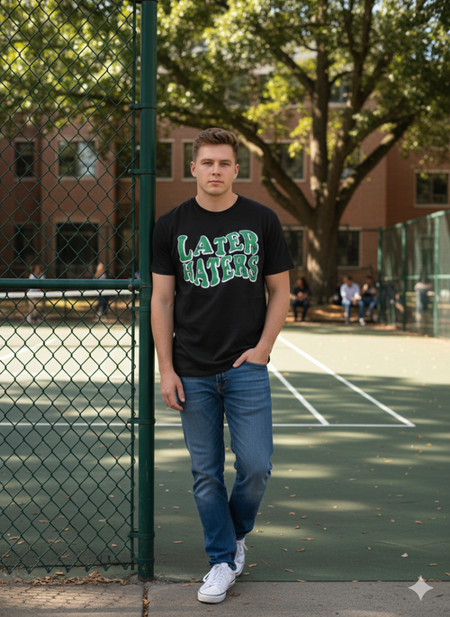 MENS BLACK ROUNDNECK T-SHIRT