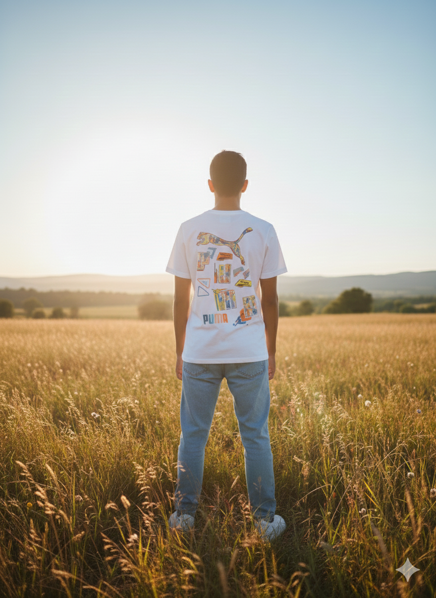 MENS WHITE ROUNDNECK T-SHIRT