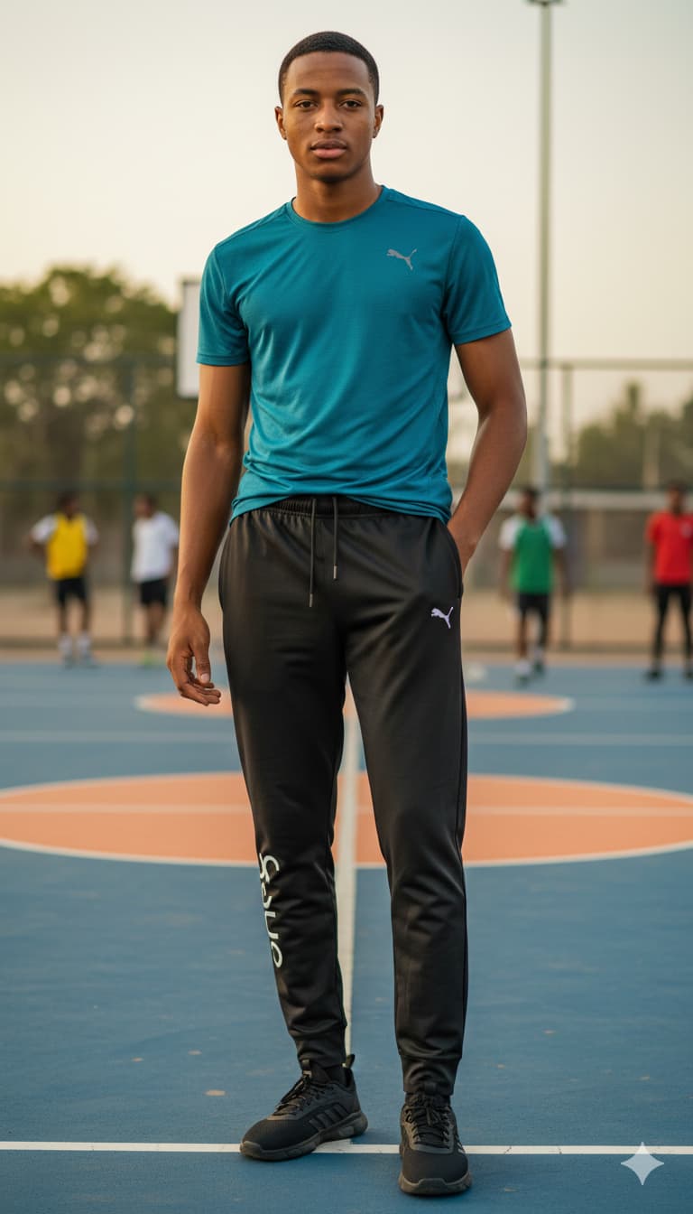 Stellar Dri-Fit Joggers — men's black dri-fit joggers | GloblNorth