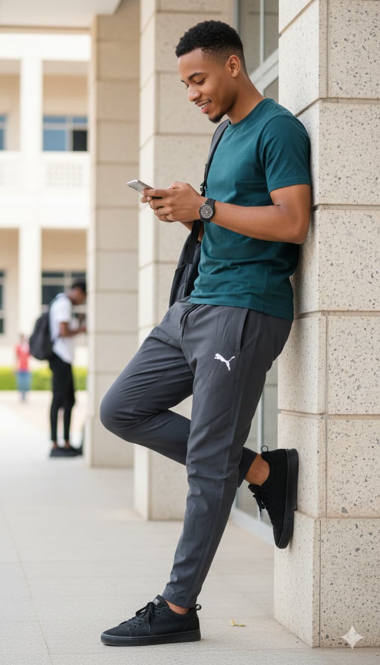Umbra Dri-Fit Joggers — men's deep grey dri-fit joggers | GloblNorth
