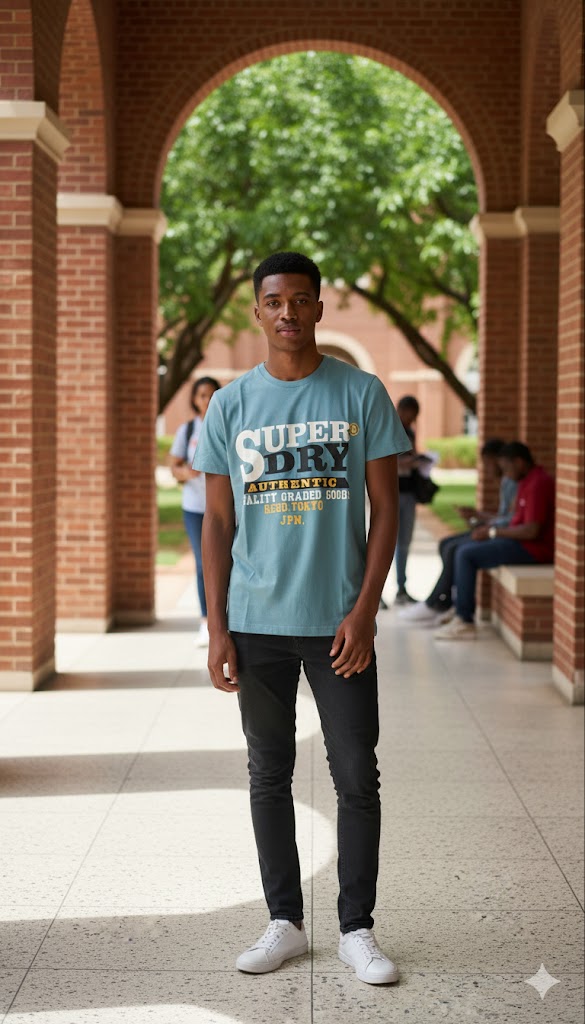 Men's Aqua Marine Round Neck T-shirts