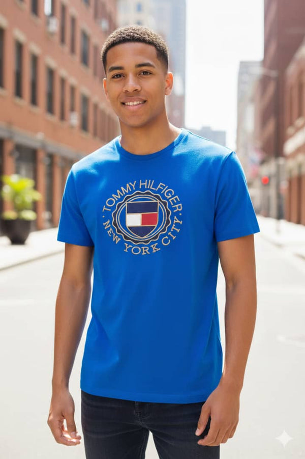 MENS BLUE ROUNDNECK T-SHIRT