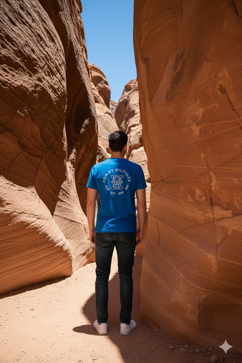 MENS BLUE ROUNDNECK T-SHIRT