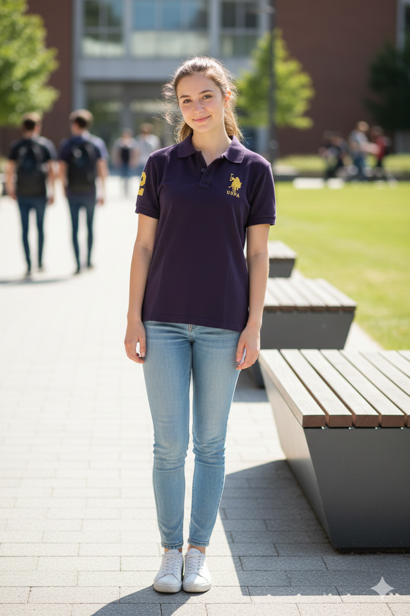 Scalar Polo T-Shirts — women's burgundy polo | GloblNorth