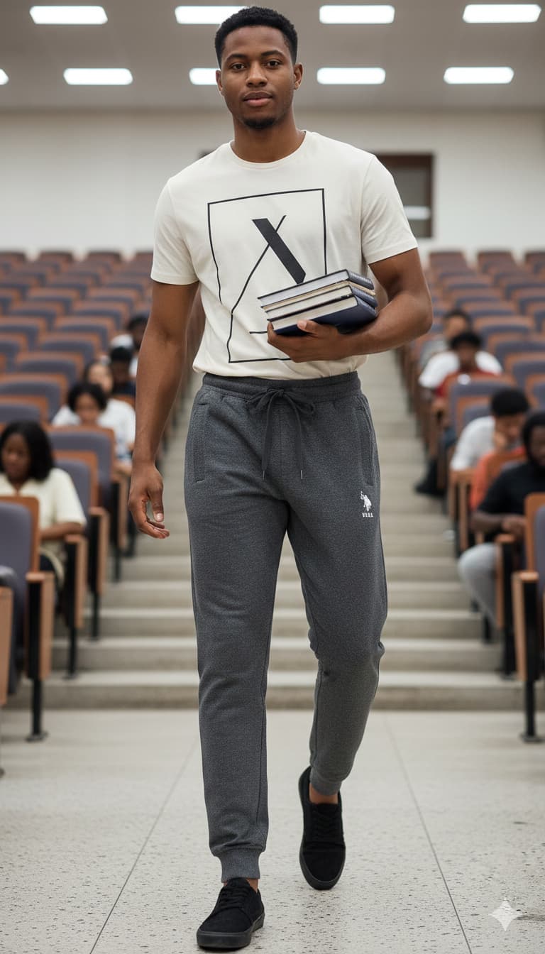 Quell Joggers — men's grey loopknit joggers | GloblNorth