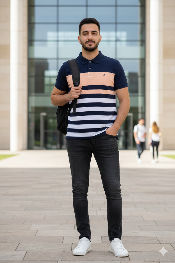 MENS NAVY BLUE POLO