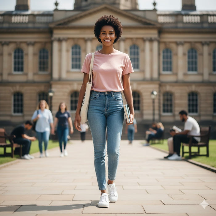 Zest Tee — Women's Dusty Pink Plain Essential Crew Tee | GloblNorth